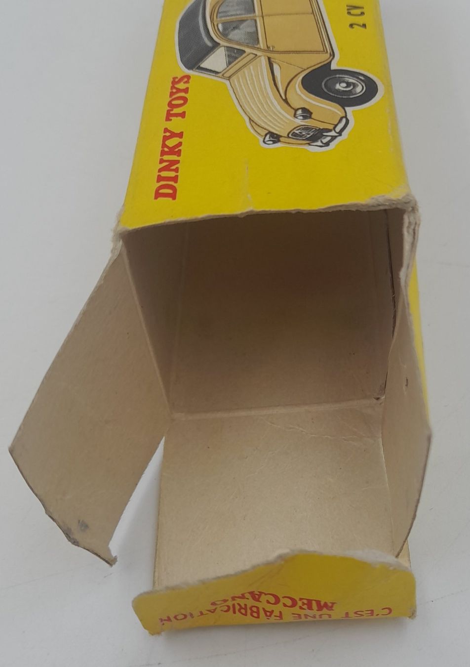 Boîte Dinky Toys Citroën 2CV 61 – Boîte Vide d’Origine Meccano France