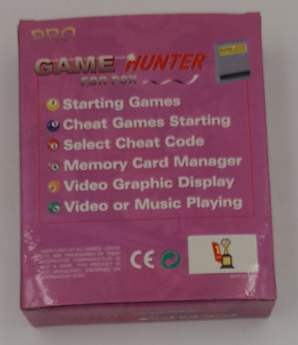 Game Hunter CD Version pour PSX / PS1  – Carte de Cheat & Boot Import + Boîte & Notice
