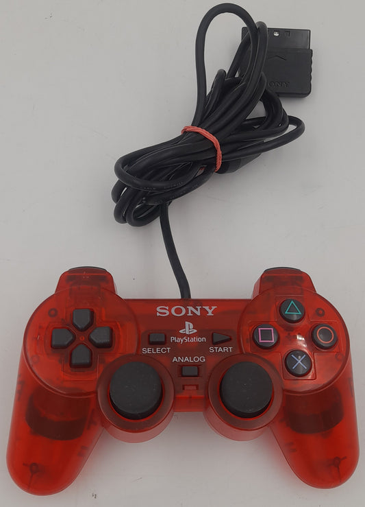 Sony PlayStation 2 – Manette Analogique Transparente Rouge (SCPH-10010)