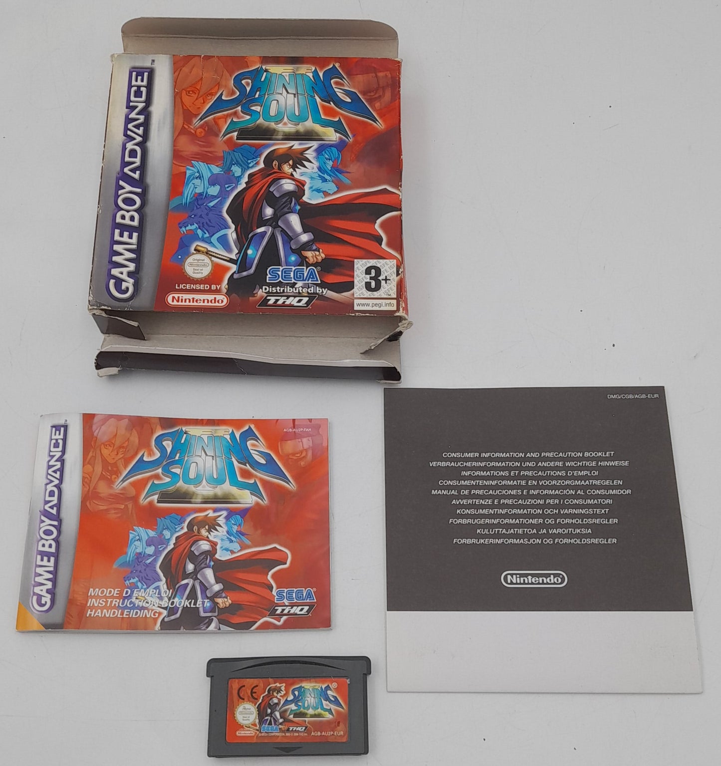 Shining Soul Game Boy Advance GBA complet en boîte CIB version EUR Sega THQ