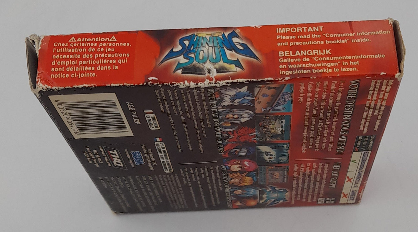 Shining Soul Game Boy Advance GBA complet en boîte CIB version EUR Sega THQ