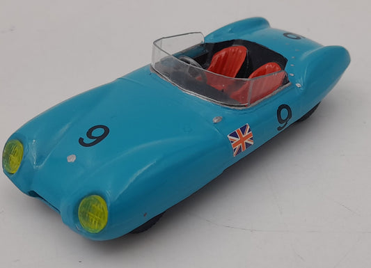 Corgi Toys Lotus Mark XI Le Mans 1/43 Made in Britain bleu/vert voiture course vintage très bon état restaurée