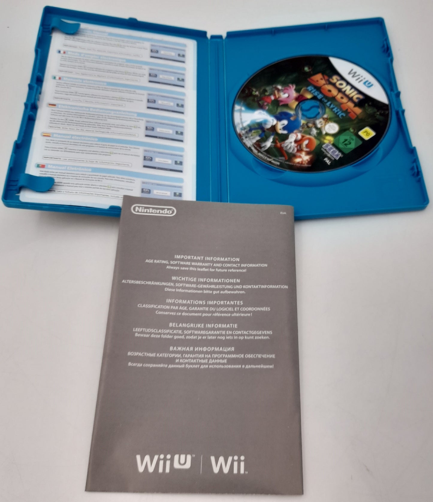 Nintendo Wii U Sonic Boom L ascension de Lyric complet parfait etat jaquette francais