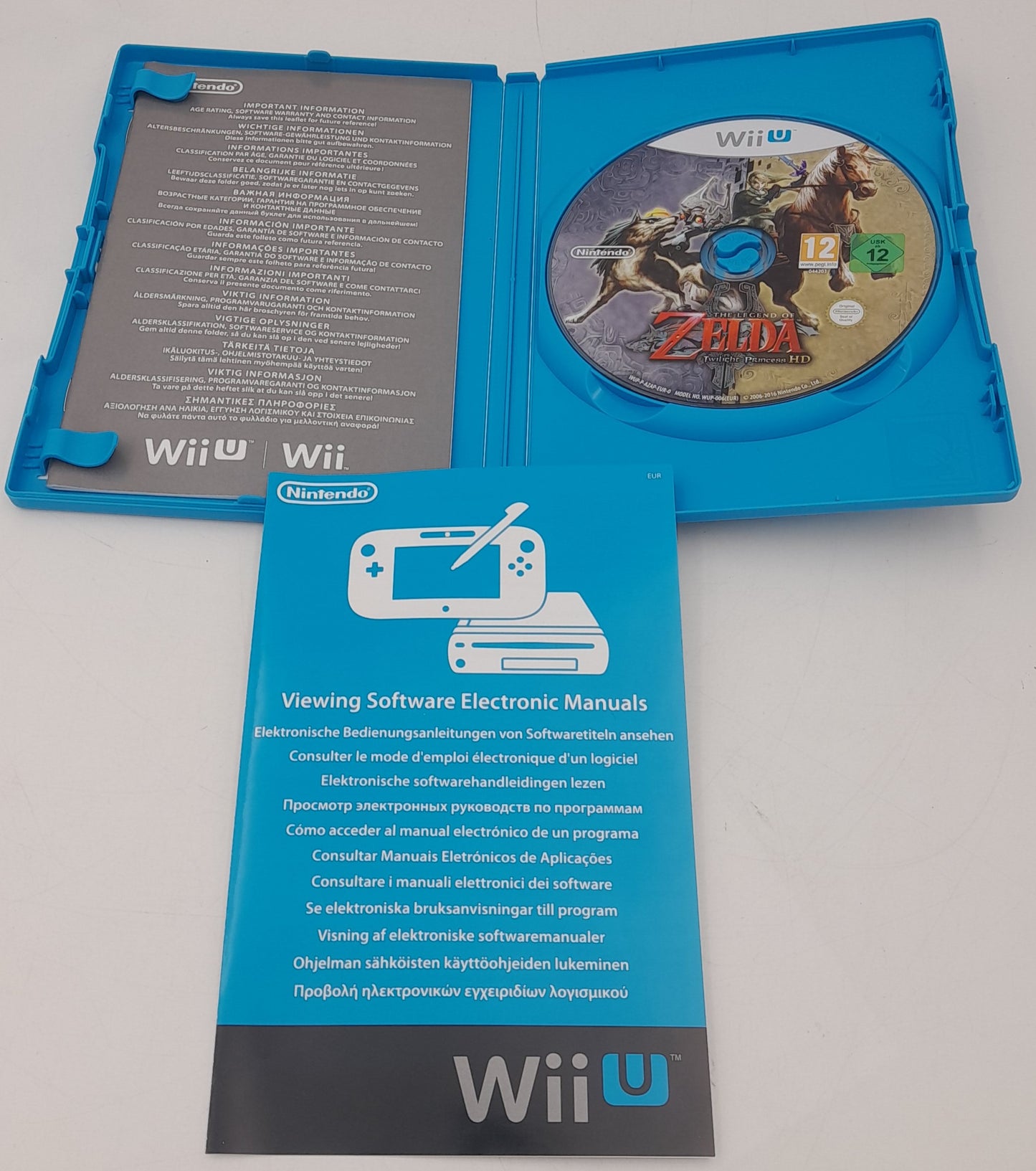 Nintendo Wii U The Legend of Zelda Twilight Princess HD complet en parfait état jaquette anglaise