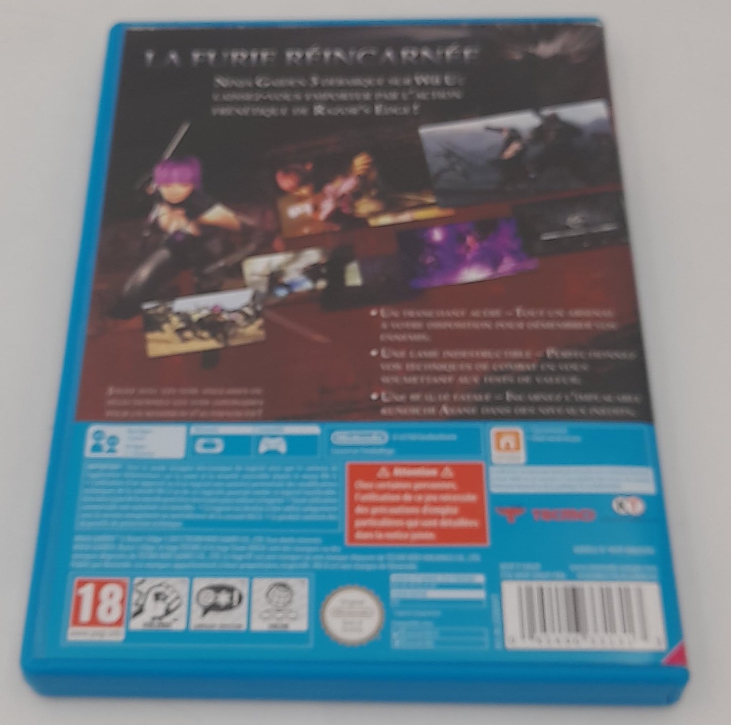 Nintendo Wii U Ninja Gaiden 3 Razor's Edge complet parfait état jaquette française