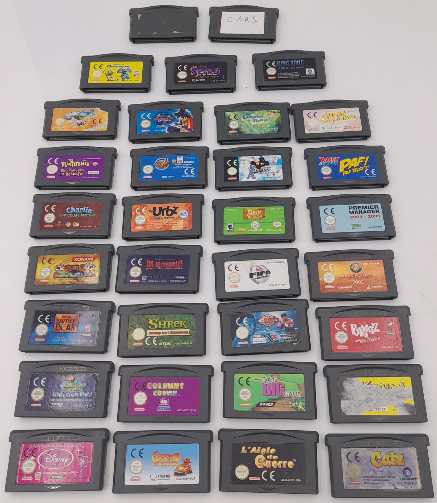 Console Nintendo Game Boy Advance avec 33 jeux originaux Nintendo lot