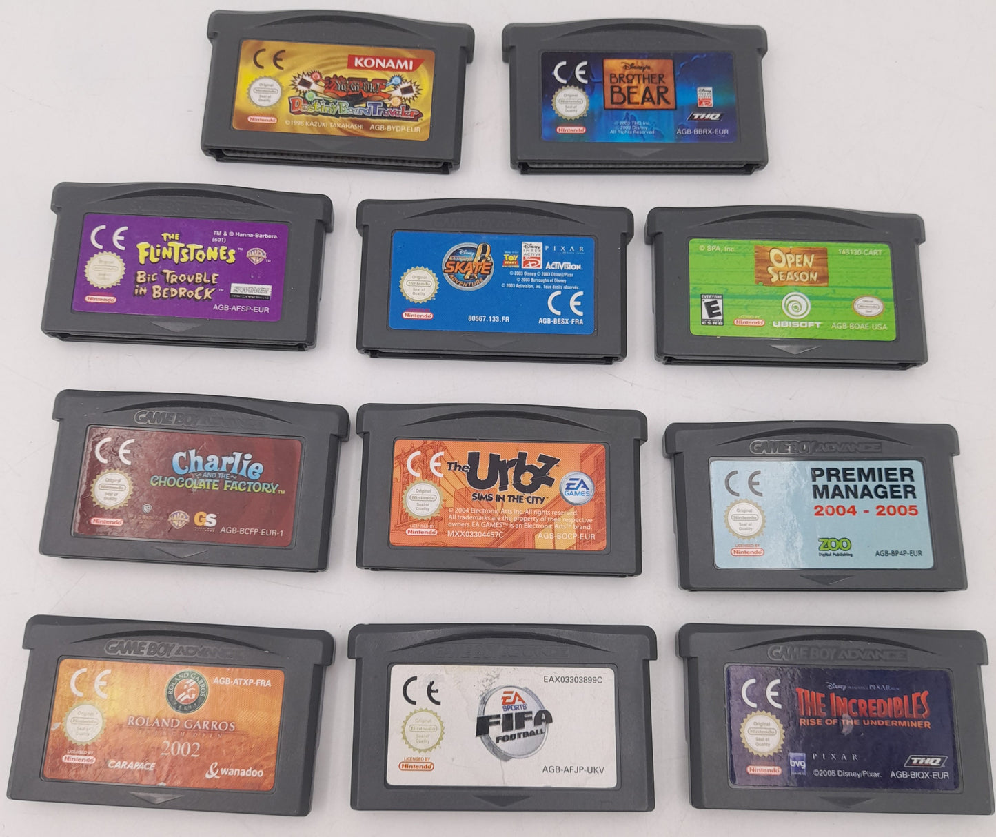 Console Nintendo Game Boy Advance avec 33 jeux originaux Nintendo lot