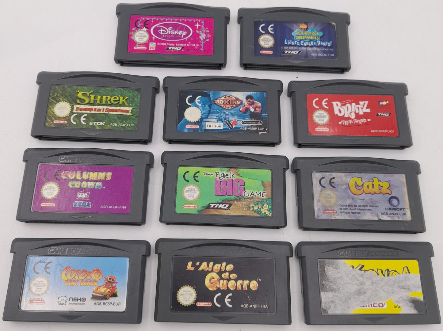 Console Nintendo Game Boy Advance avec 33 jeux originaux Nintendo lot