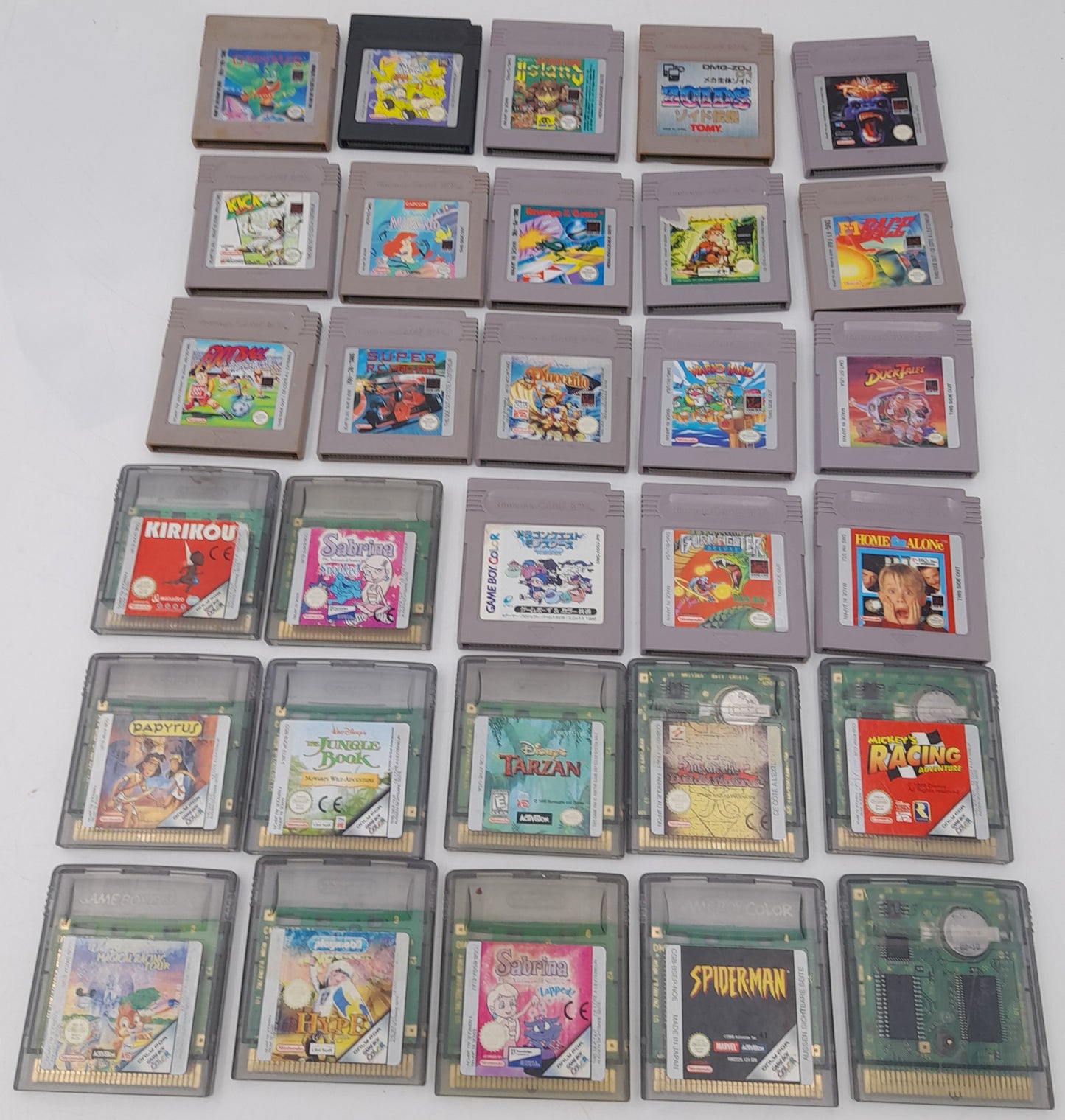 Console Nintendo Game Boy Color transparente avec 30 jeux originaux Nintendo