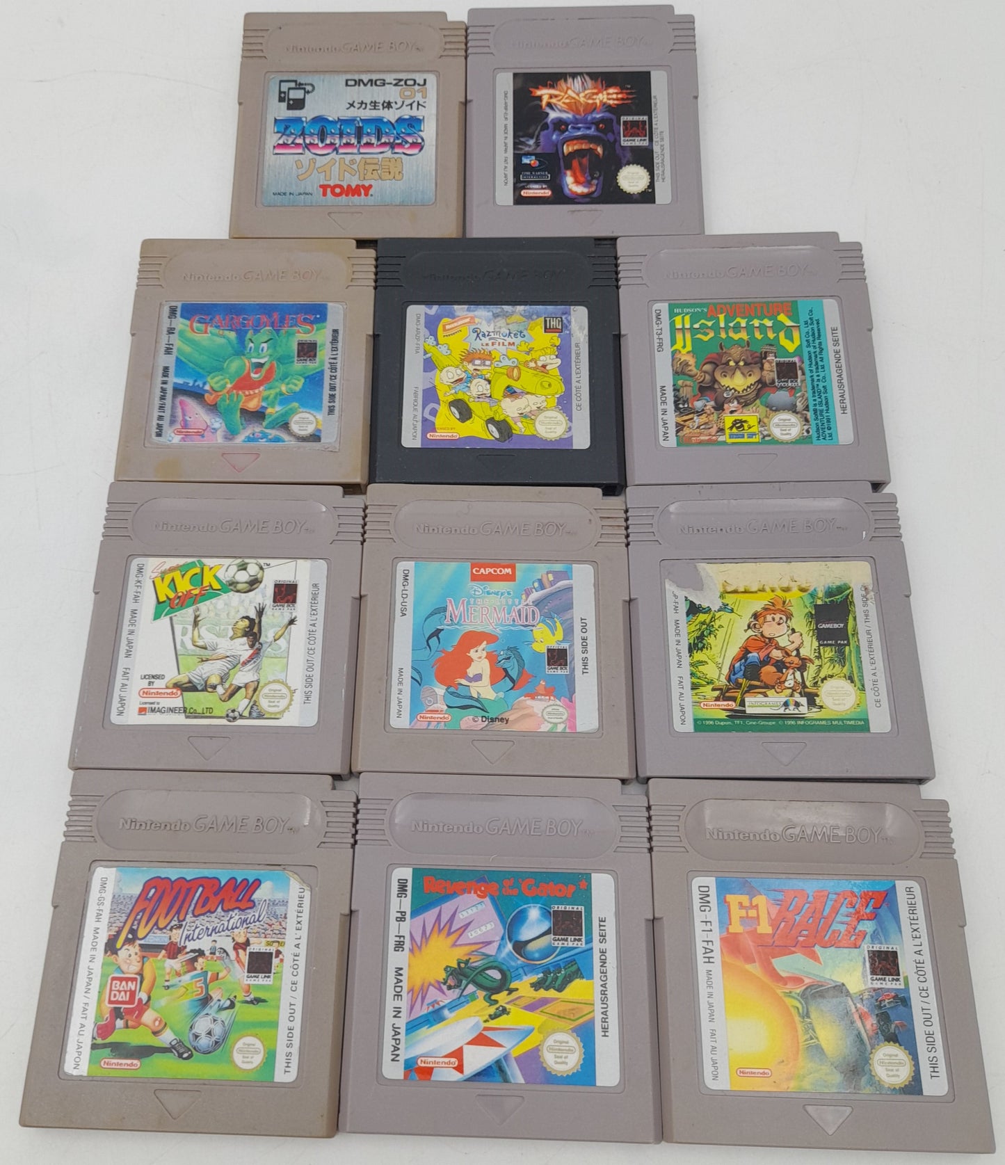 Console Nintendo Game Boy Color transparente avec 30 jeux originaux Nintendo