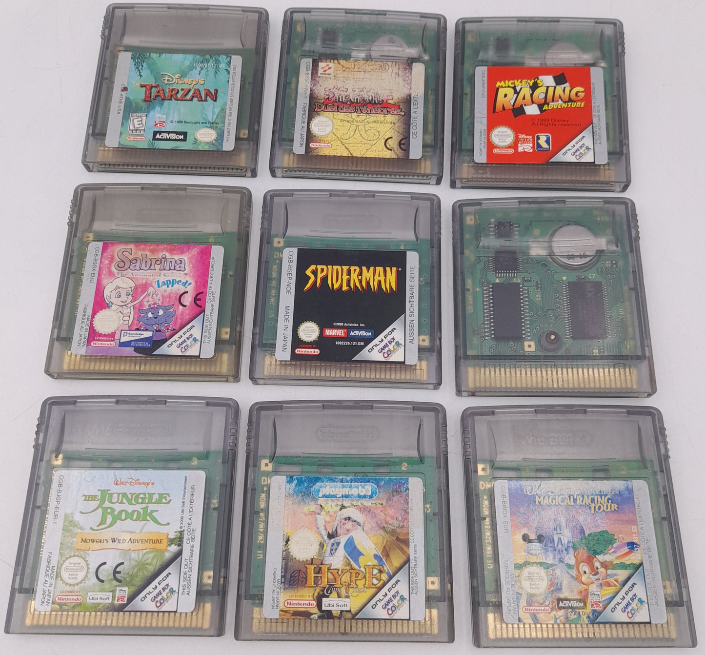 Console Nintendo Game Boy Color transparente avec 30 jeux originaux Nintendo