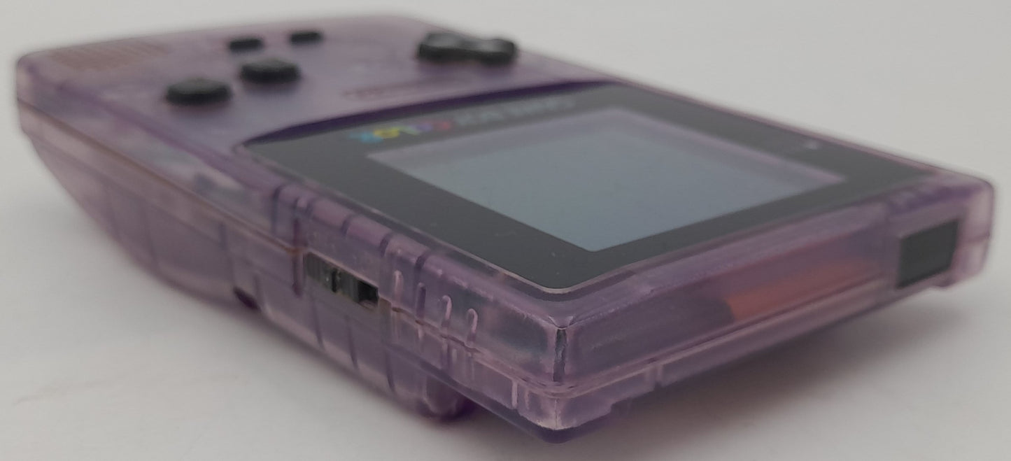 Console Nintendo Game Boy Color transparente avec 30 jeux originaux Nintendo