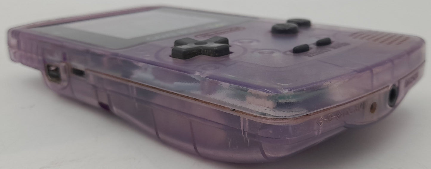Console Nintendo Game Boy Color transparente avec 30 jeux originaux Nintendo