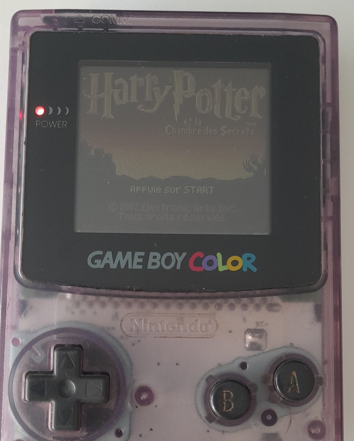 Console Nintendo Game Boy Color transparente avec 30 jeux originaux Nintendo