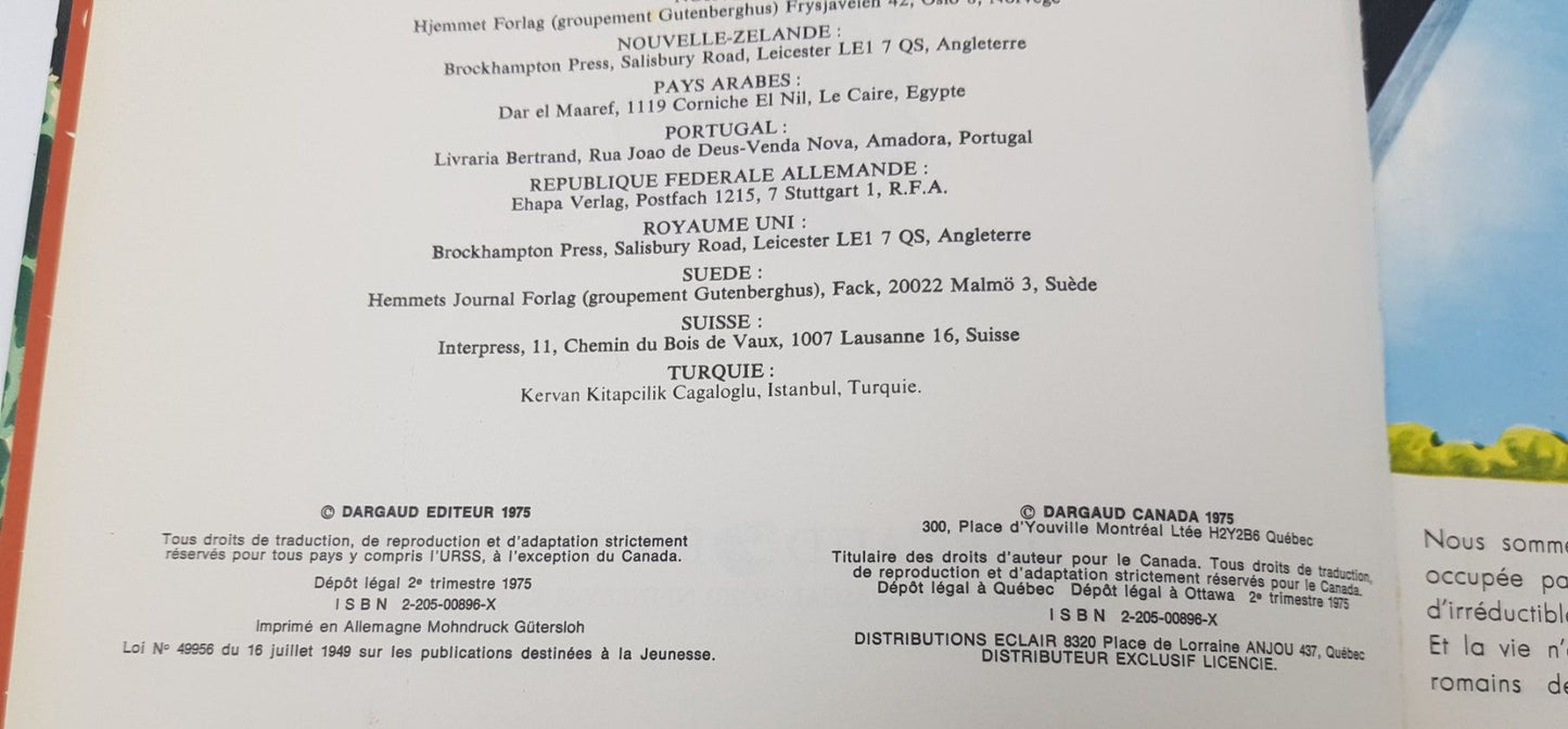 Astérix – La Grande Traversée – Édition Originale 1975 – Goscinny / Uderzo – Dargaud