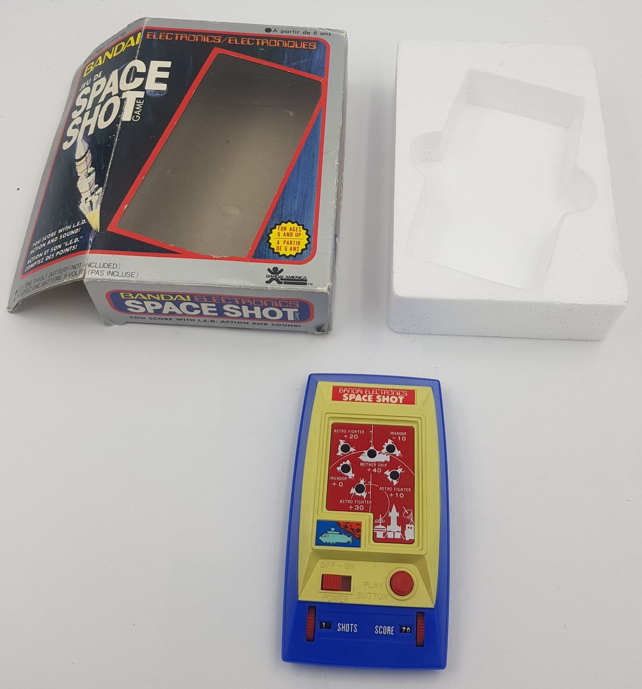 Bandai Space Shot (1979) – Jeu électronique LED – Made in Japan
