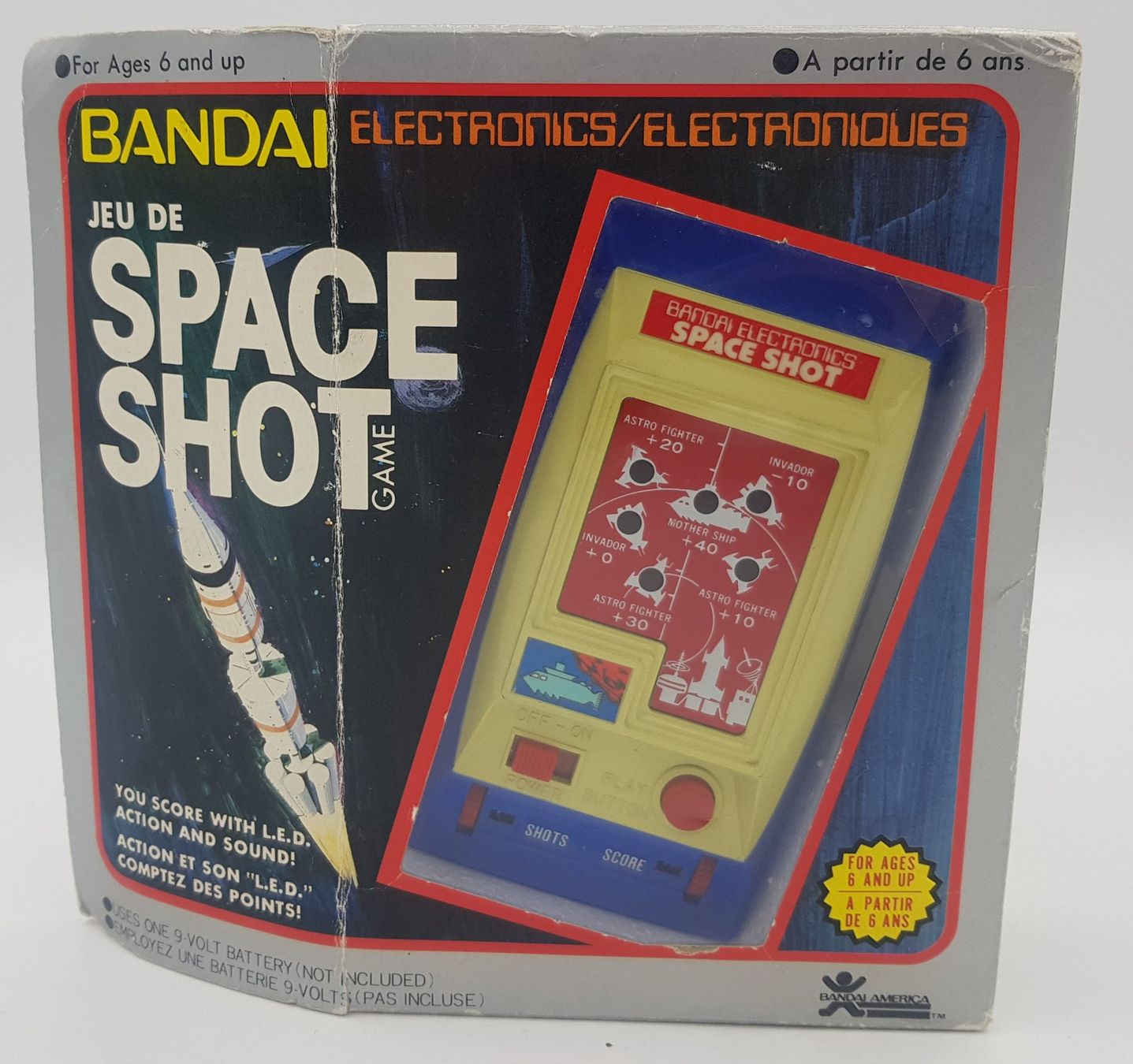 Bandai Space Shot (1979) – Jeu électronique LED – Made in Japan
