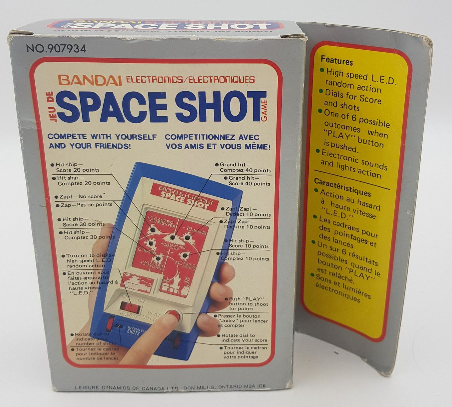 Bandai Space Shot (1979) – Jeu électronique LED – Made in Japan