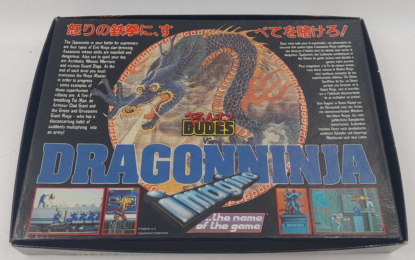 Bad Dudes vs. Dragonninja – Boîte Vide + Notice – Atari ST / Amiga