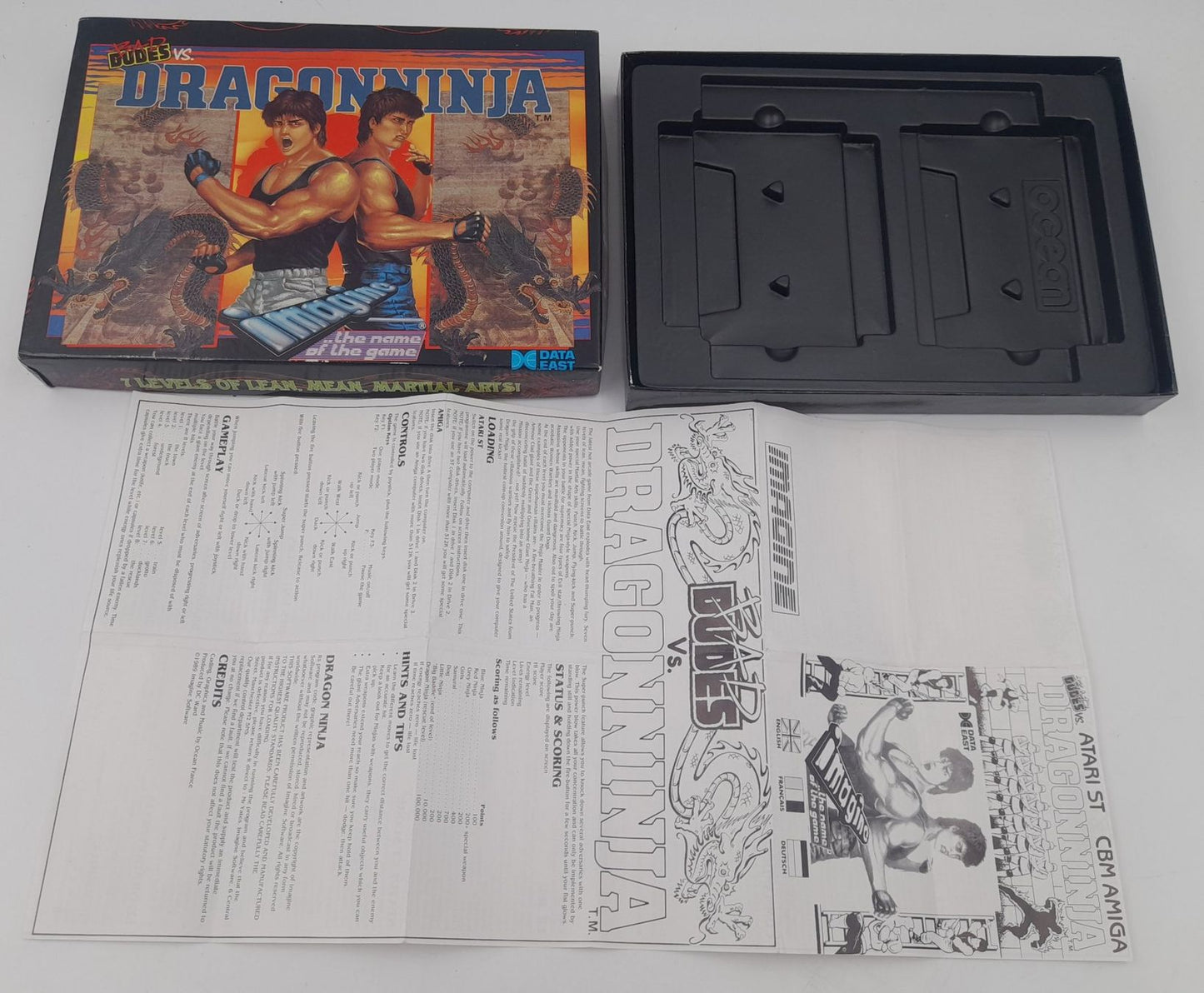 Bad Dudes vs. Dragonninja – Boîte Vide + Notice – Atari ST / Amiga