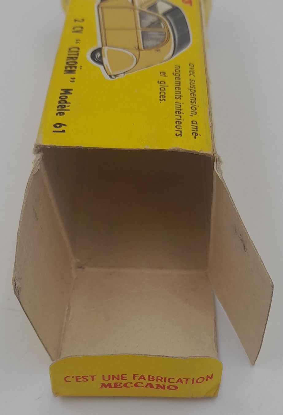 Boîte Dinky Toys Citroën 2CV 61 – Boîte Vide d’Origine Meccano France