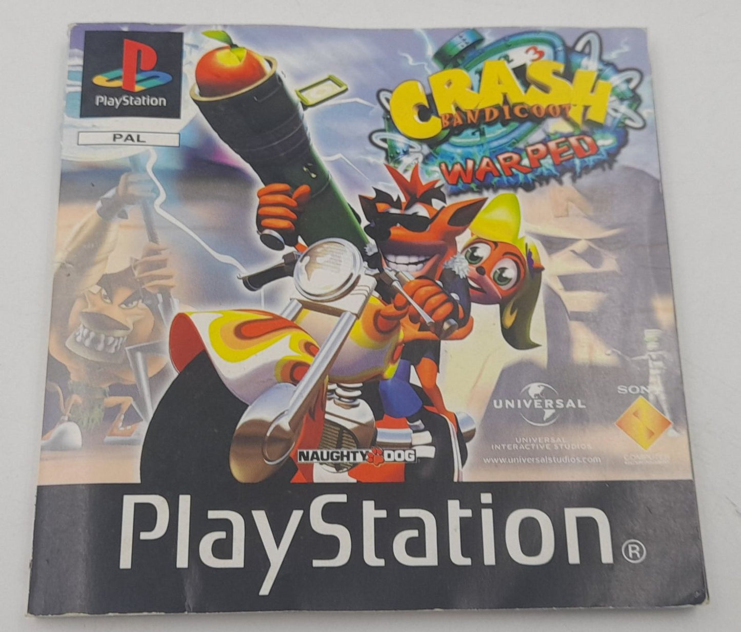 Crash Bandicoot 3: Warped – PS1 PAL – Jeu Complet Très Bon État