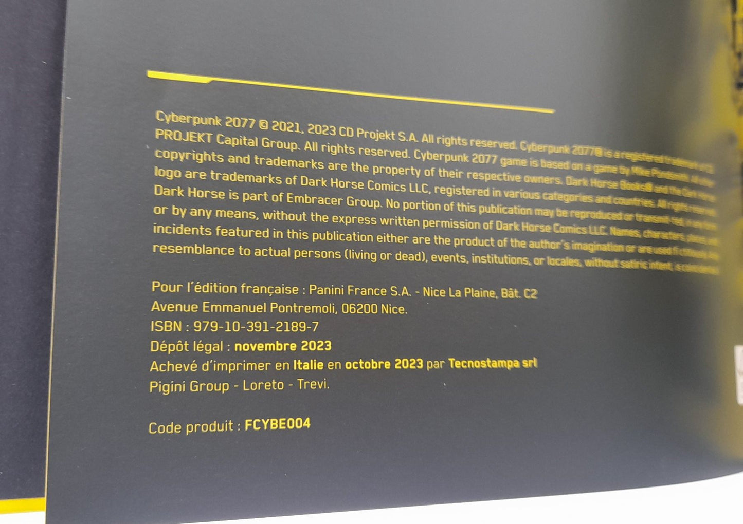 Cyberpunk 2077 – Ta Voix - Panini Comics 2023