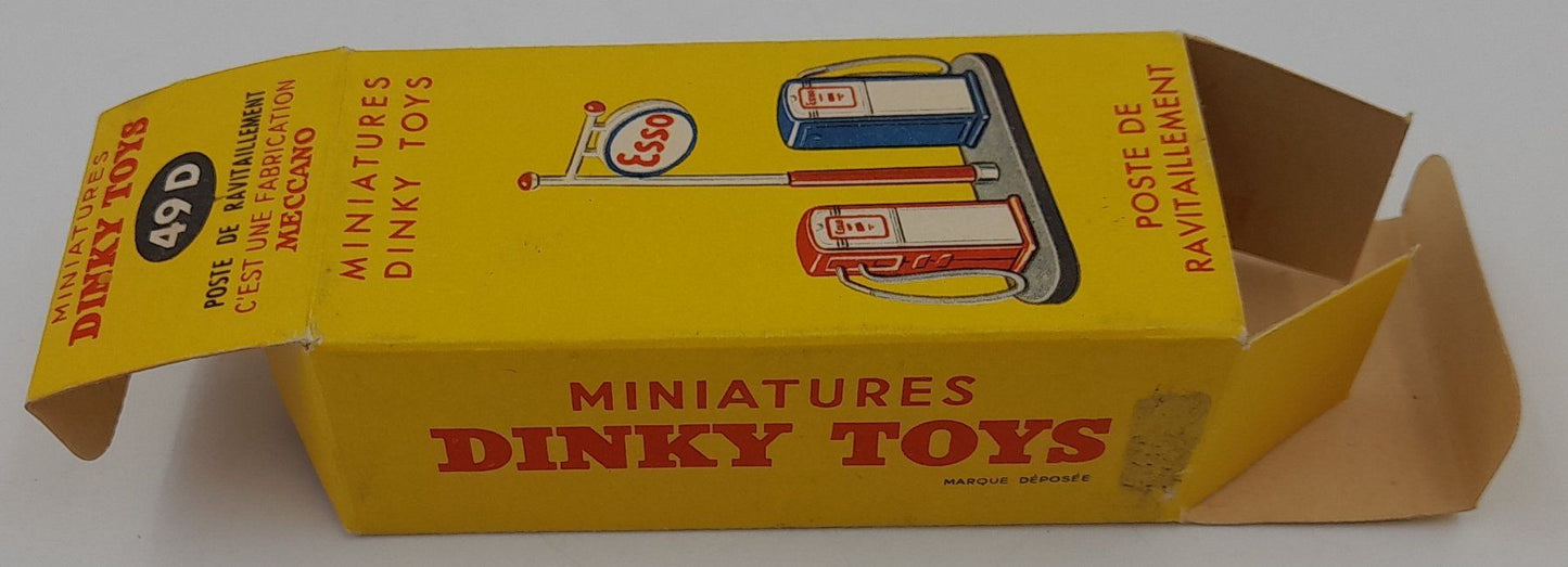 Dinky Toys 49D Poste ESSO avec Boîte d’Origine – Proche du Neuf