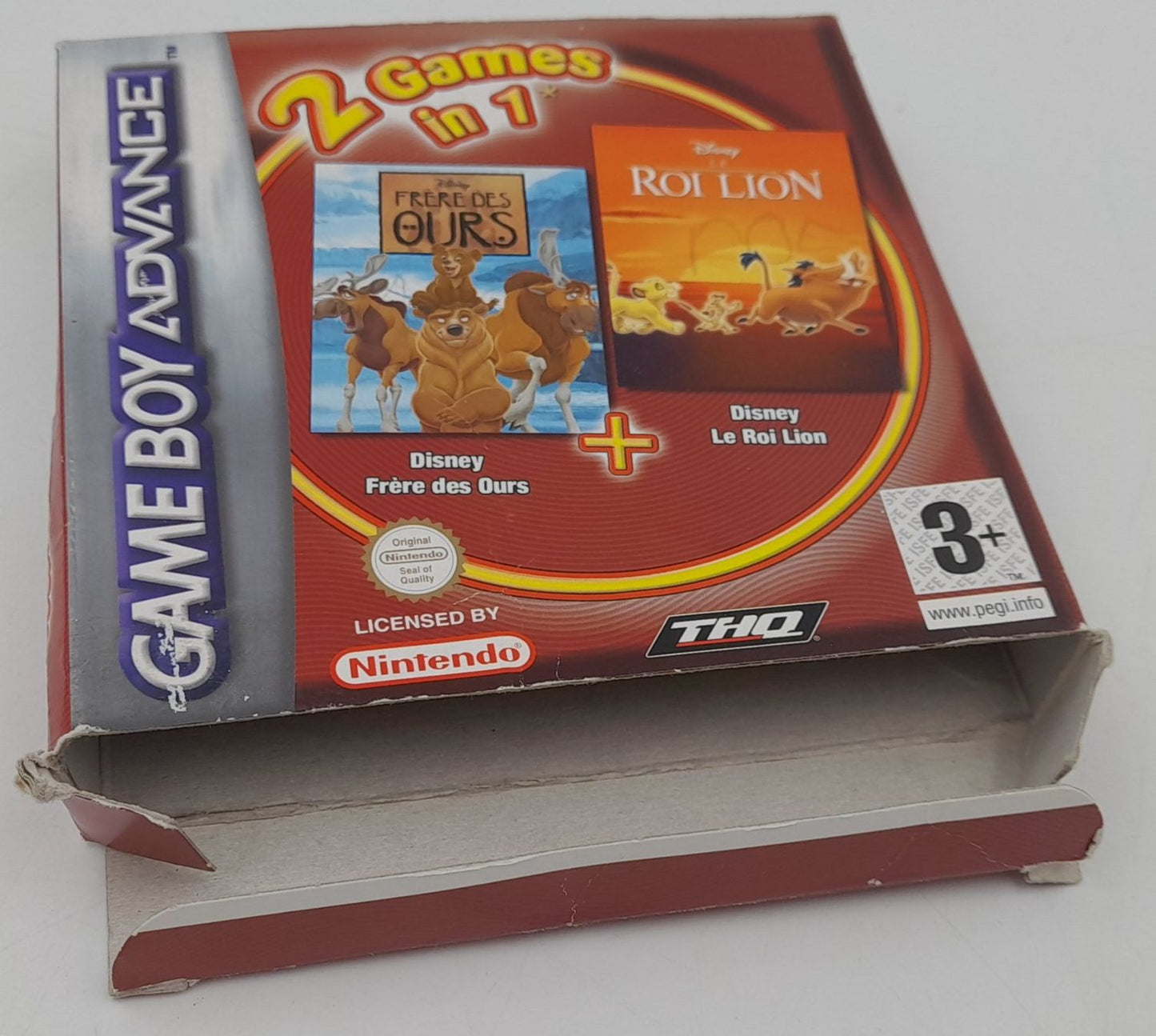 Disney Frère des Ours + Roi Lion GBA complet Nintendo EUR