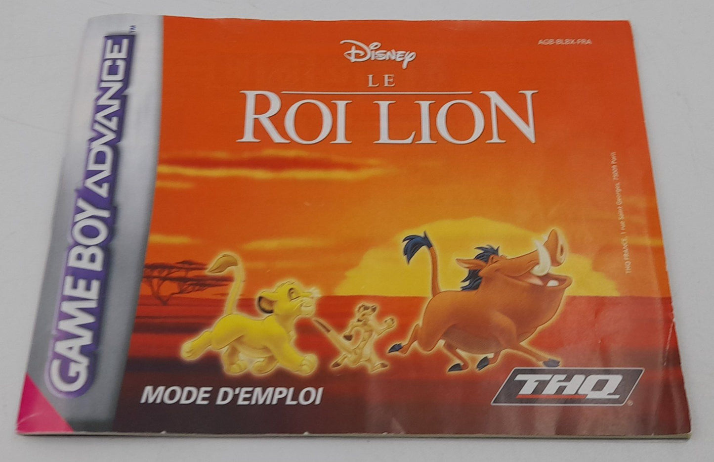 Disney Frère des Ours + Roi Lion GBA complet Nintendo EUR