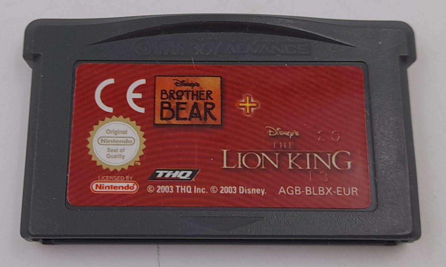 Disney Frère des Ours + Roi Lion GBA complet Nintendo EUR