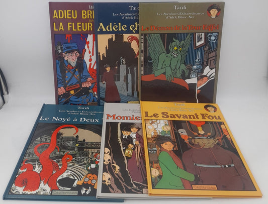 Adèle Blanc-Sec  Lot 6 BD – Tardi – Casterman – Années 80/90 – Très bon état