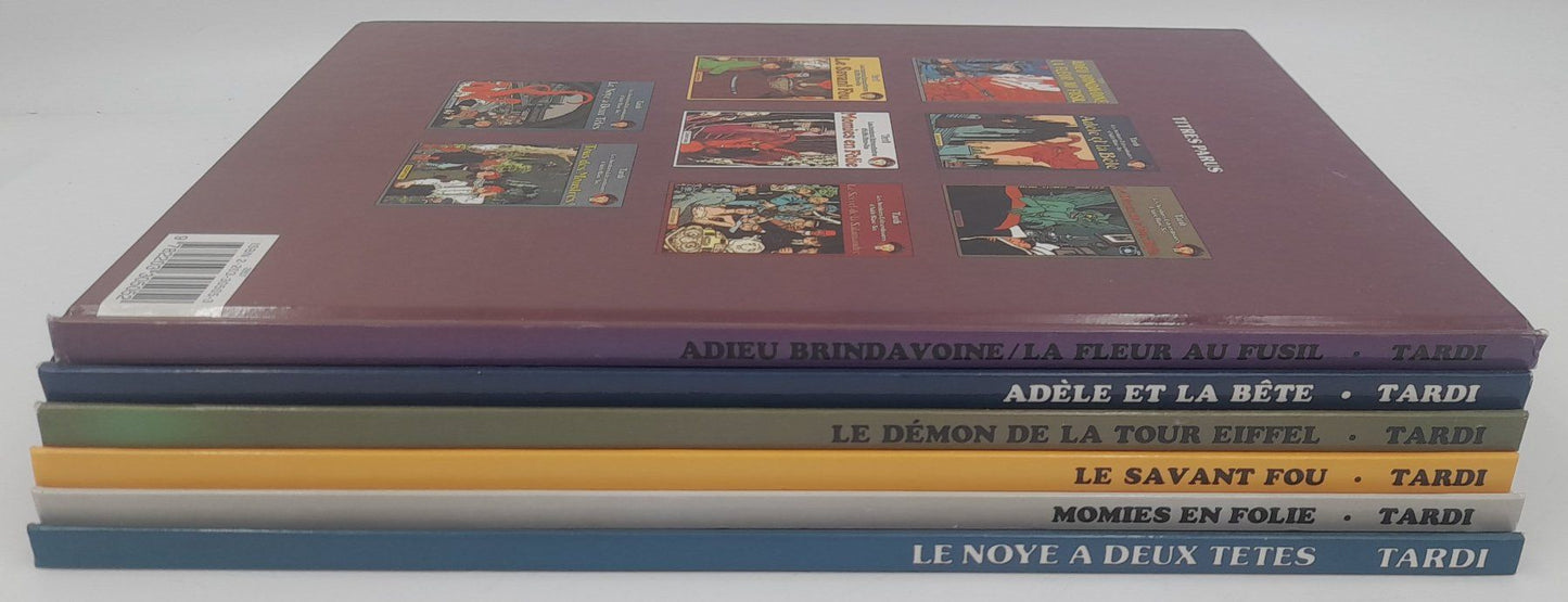 Adèle Blanc-Sec  Lot 6 BD – Tardi – Casterman – Années 80/90 – Très bon état