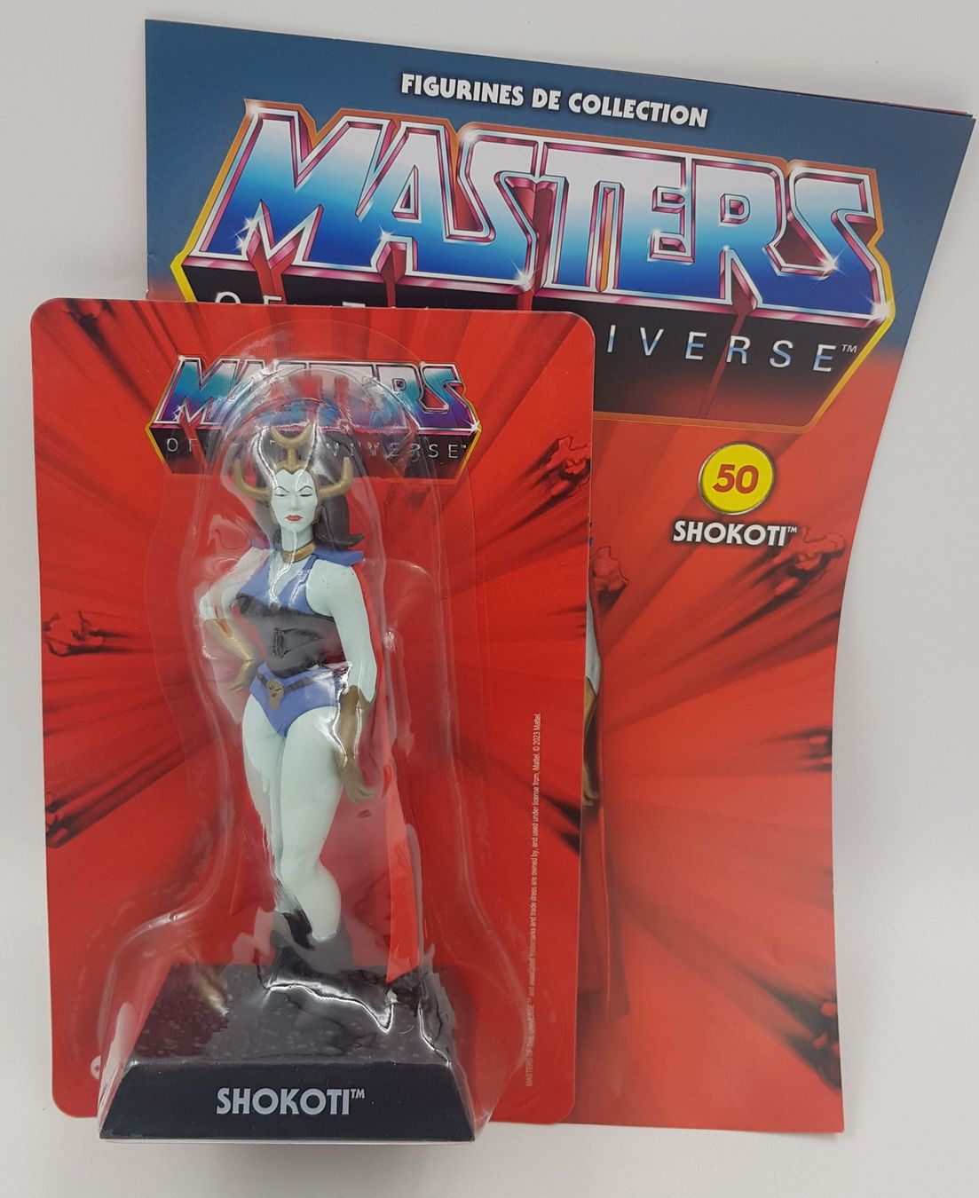 Figurine Masters of the Universe Shokoti Altaya 2023 avec livret