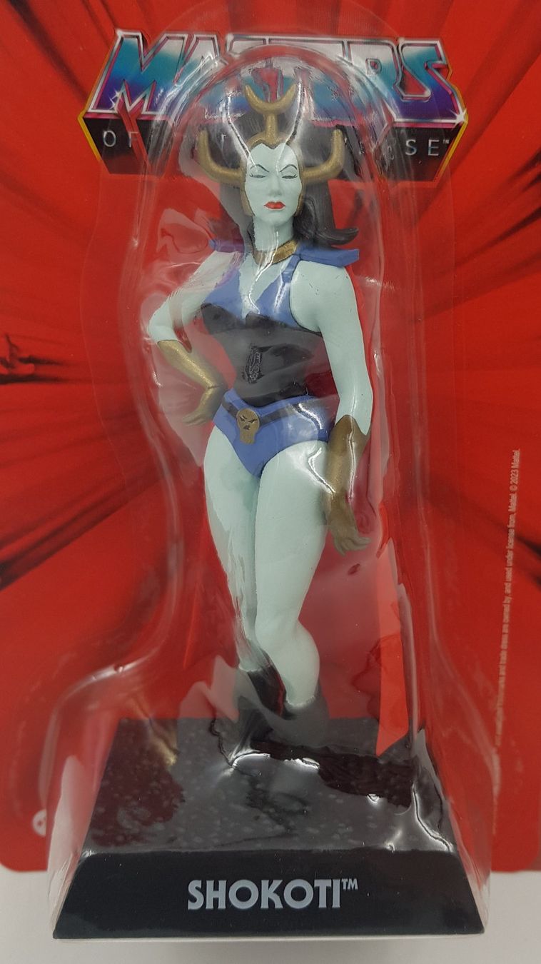 Figurine Masters of the Universe Shokoti Altaya 2023 avec livret