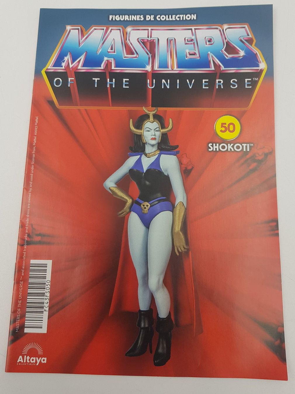 Figurine Masters of the Universe Shokoti Altaya 2023 avec livret