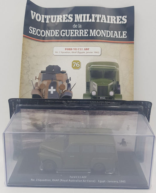 Ford V8 C11 ADF – Voitures Militaires WWII N°76 – Échelle 1/43 – Altaya