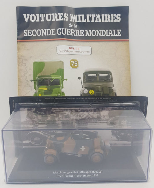 Militaires Seconde Guerre Mondiale – KFZ. 13 – 1:43 – Altaya