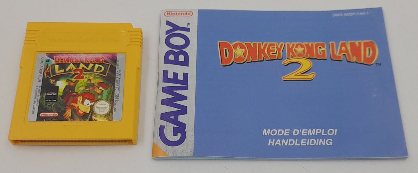 Nintendo Game Boy Donkey Kong Land 2 (EUR) + Manuel