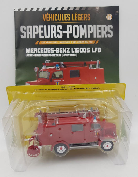 Mercedes-Benz L1500S LF8 Pompiers Haut-Rhin 1:43 – Hachette N°68