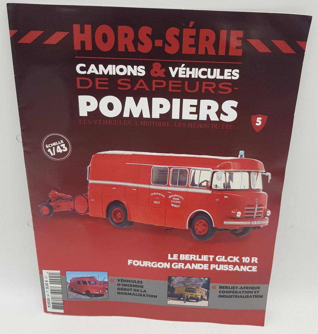 Berliet GLCK 10 R – Fourgon Grande Puissance – Pompiers Moselle – 1/43 – Hachette
