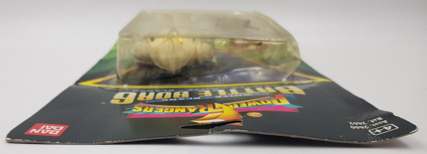 Figurine Power Rangers Battle Borg Blanc (White Battle Borg) de 1995, éditée par Bandai.