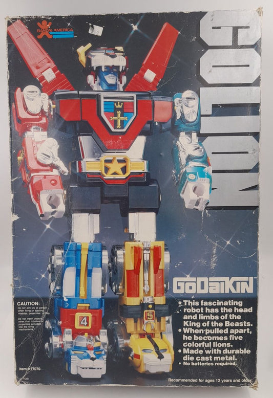 Godaikin Golion / Voltron 1982 – Bandai America – Robot Diecast Complet avec Boîte & Notice
