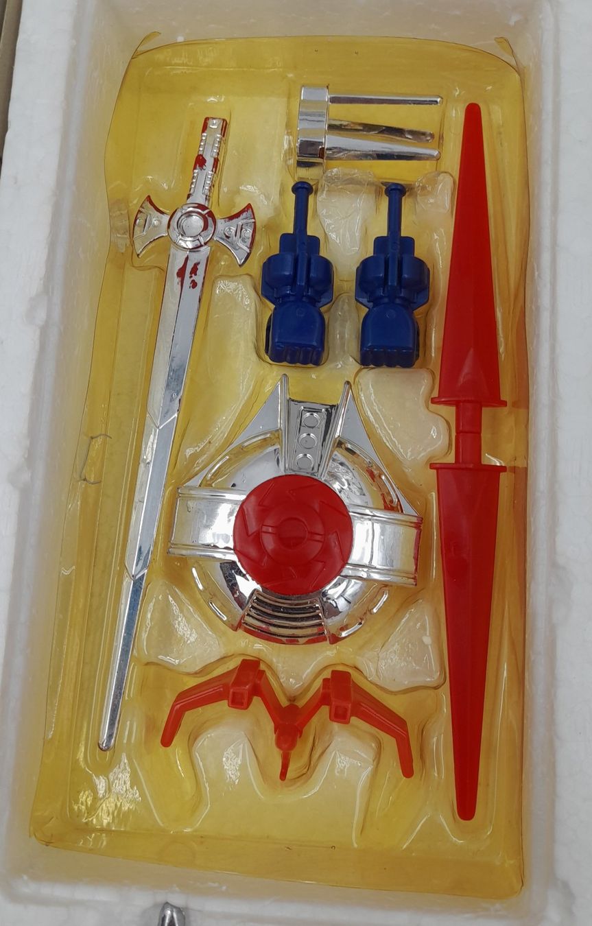 Robot Godsphinx DX – Daltanious – Diecastmetal – Années 80 – Complet avec boîte