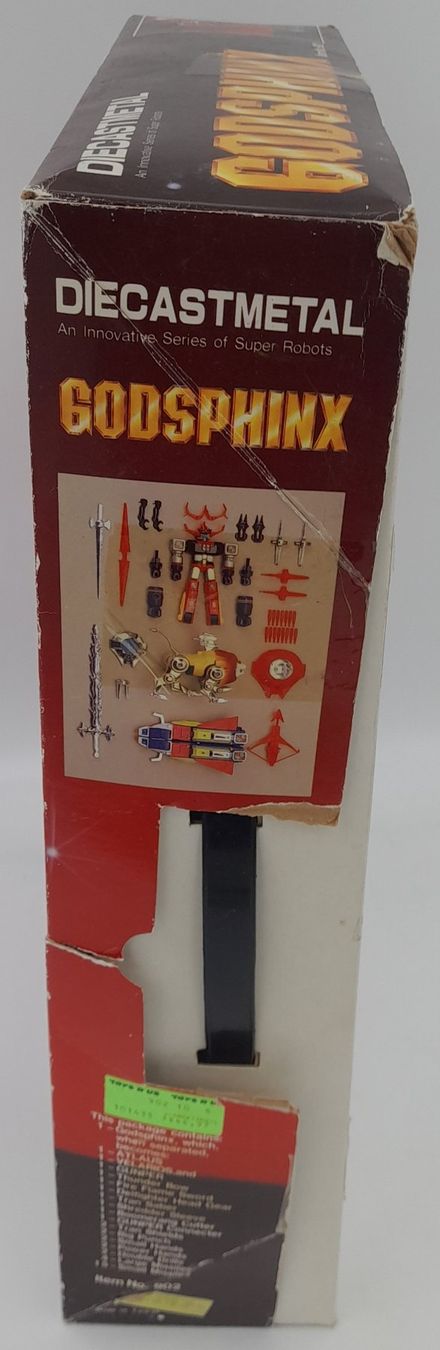 Robot Godsphinx DX – Daltanious – Diecastmetal – Années 80 – Complet avec boîte