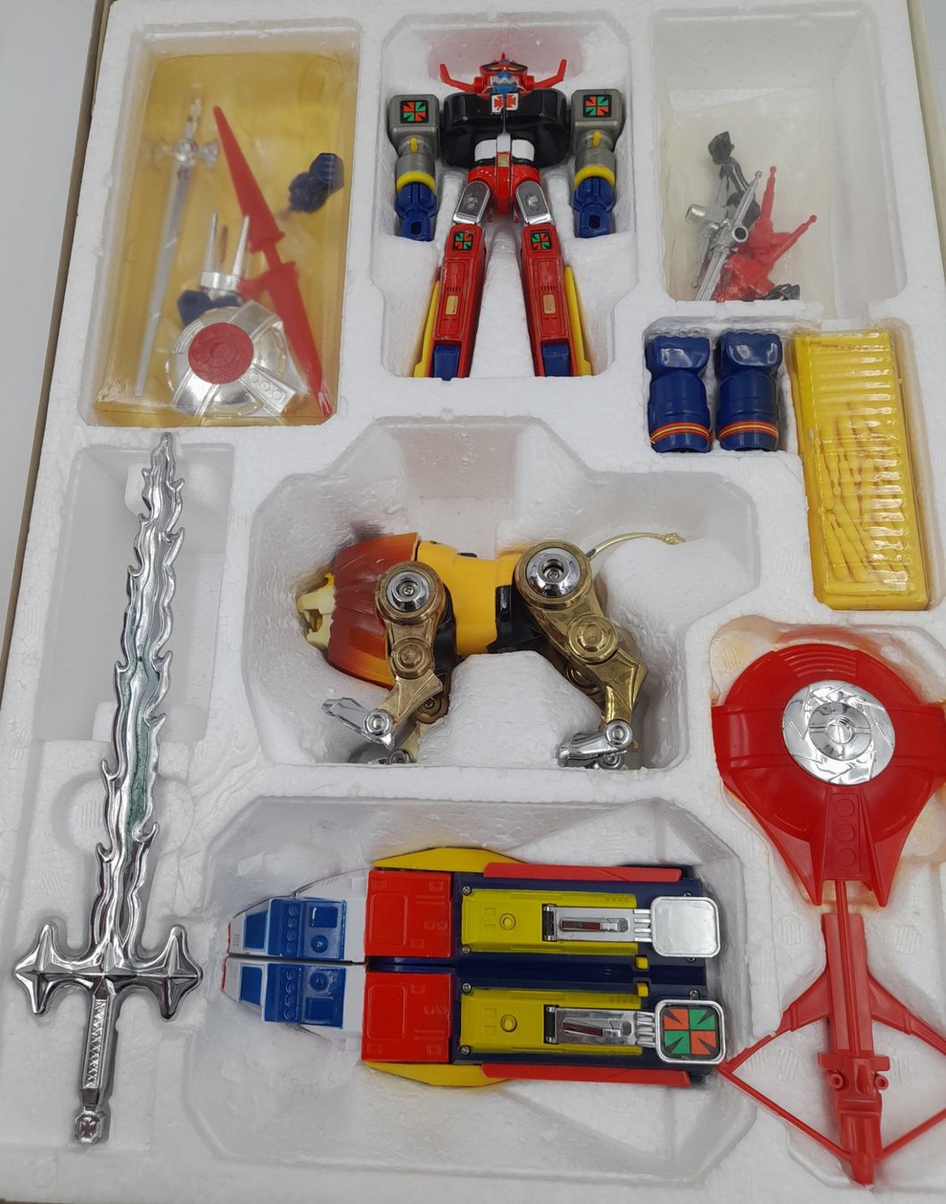 Robot Godsphinx DX – Daltanious – Diecastmetal – Années 80 – Complet avec boîte