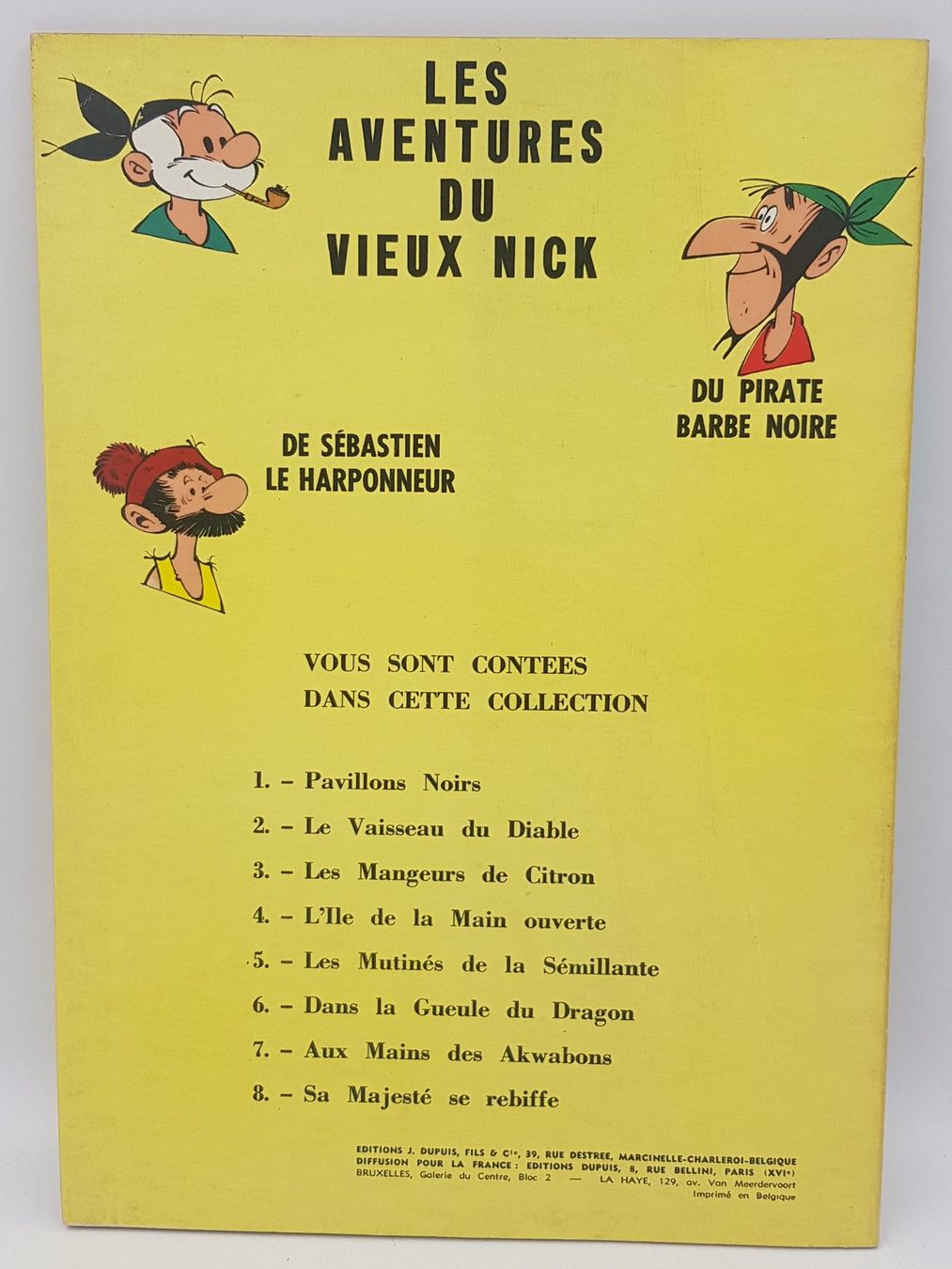 Le Vieux Nick et Barbe Noire – Tome 9 : L’Or du “El Terrible” – EO 1965 – Remacle – Dupuis